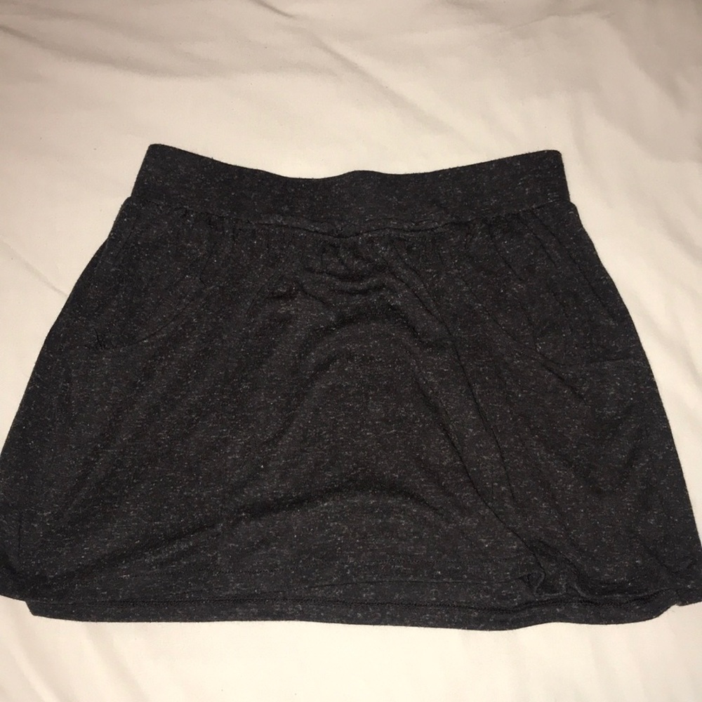Express Comfy Skirt in Charcoal Grey WITH POCKETS